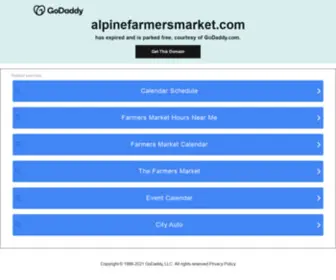 Alpinefarmersmarket.com(Alpinefarmersmarket) Screenshot