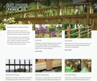 Alpinefenceco.com(Fencing Services in Seattle) Screenshot