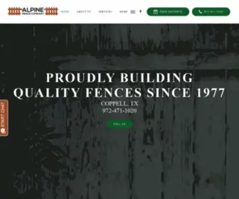 Alpinefenceinc.com(Alpine Fence Company Inc) Screenshot