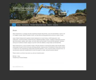 Alpinegeo.com(Alpine Geotechnical) Screenshot