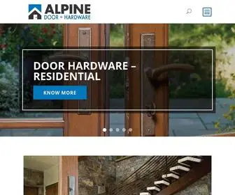 Alpinehardware.ca(Alpine Door & Hardware Home) Screenshot