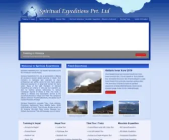 Alpinehimalaya.com(Spiritual Expeditions Pvt) Screenshot
