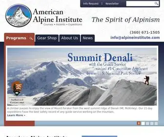Alpineinstitute.com(American Alpine Institute) Screenshot