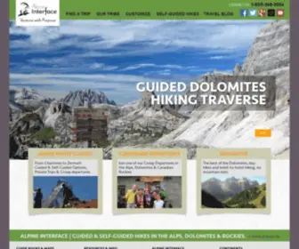 Alpineinterface.com(Customized European Hiking Trips) Screenshot