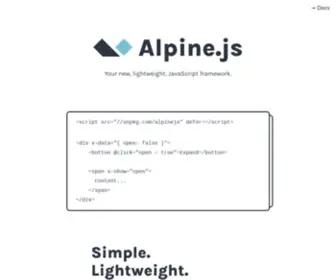 Alpinejs.dev(Alpine.js) Screenshot