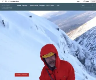Alpineluddites.com(Custom & Select Equipment for alpine climbing & bikepacking) Screenshot