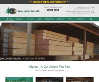 Alpinelumbersales.com(Industrial Lumber) Screenshot