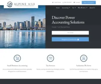 Alpinemar.com(CPA Firm in Hollywood FL) Screenshot