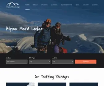 Alpinemeralodge.com(Mera Alpine Lodge) Screenshot