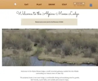 Alpinemooselodge.com(Alpine Moose Lodge) Screenshot