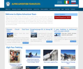 Alpinenepaltrekking.com(Alpine Adventure Team) Screenshot