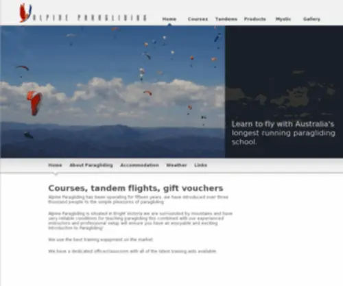 Alpineparagliding.com(Offline Site) Screenshot