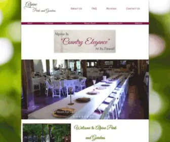 Alpineparkandgardens.com(Alpine Park and Gardens in Columbia) Screenshot