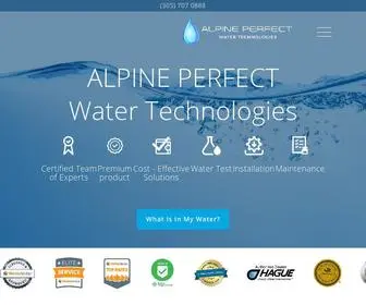 Alpineperfect.com(Water Technologies) Screenshot