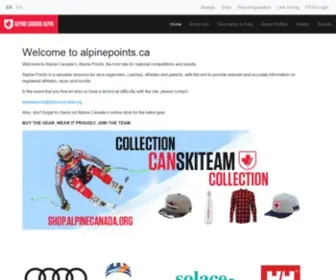 Alpinepoints.ca(Alpinepoints) Screenshot