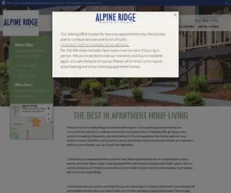 Alpineridgeapts.com(Alpine Ridge) Screenshot