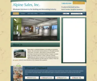 Alpinesalesinc.com(Wilsonart Distribution Locations) Screenshot