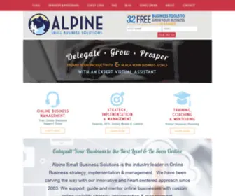 Alpinesbsolutions.com(Online Business Manager) Screenshot