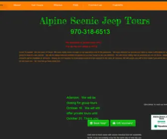 AlpinescenicJeeptours.com(Alpine Scenic 4x4 Tours) Screenshot