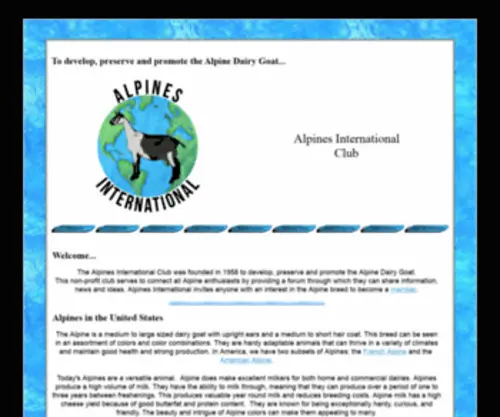 Alpinesinternationalclub.com(Alpines International) Screenshot