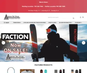 Alpineskishop.com(Alpine Ski Shop) Screenshot