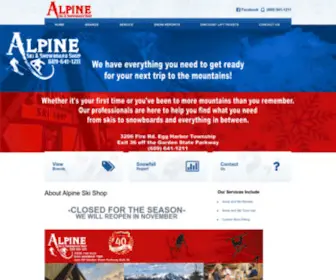 Alpineskishopnj.net(Alpineskishopnj) Screenshot