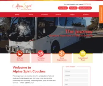 Alpinespiritcoaches.com.au(North East Victoria Bus & Coach Charter) Screenshot