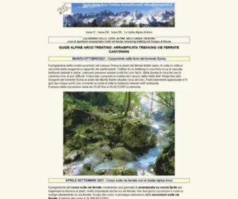 Alpinguide.it(Guide Alpine Arco Trentino Trekking arrampicata vie ferrate) Screenshot