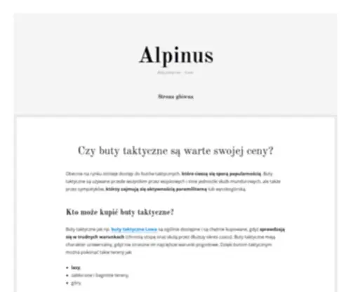 Alpinus24.pl(Sklep Internetowy) Screenshot