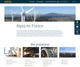 Alpiq-Energie.fr(Alpiq France : Producteur et fournisseur d'énergie depuis 1894) Screenshot