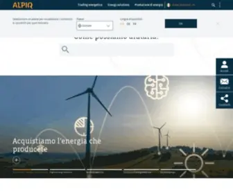 Alpiq.it(Informazioni su Alpiq in Italia) Screenshot