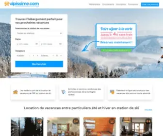 Alpissime.com(Séjour ski) Screenshot