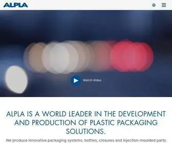 Alpla.com(Global Packaging Solutions for a Sustainable Future) Screenshot