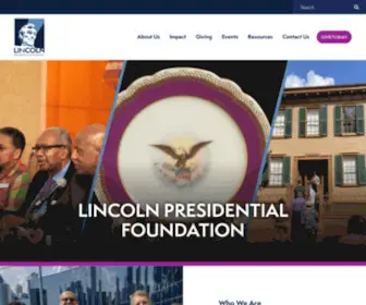ALPLM.org(The Lincoln Presidential Foundation) Screenshot