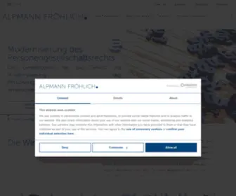 Alpmann-Froehlich.de(Die Wirtschaftskanzlei) Screenshot