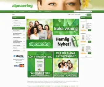 Alpnaering.se(Ekologisk hudvård och kryddblandningar) Screenshot