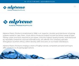 Alprene.co.za(Plastic Products) Screenshot