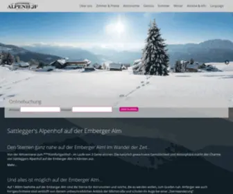 Alpsat.at(Urlaub auf der Emberger Alm in SATTLEGGERs ALPENHOF) Screenshot