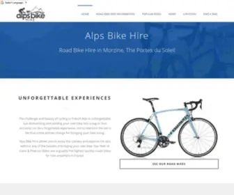 Alpsbikehire.com(Alps Bike Hire in Morzine) Screenshot