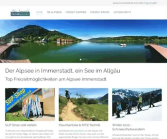 Alpsee-Immenstadt.de(Allgäu) Screenshot