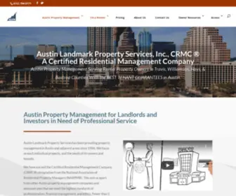 ALPSMGMT.com(Austin Property Management Services) Screenshot