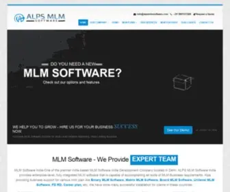 Alpsmlmsoftware.com(MLM Software India by Alps MLM software India) Screenshot