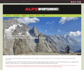 Alpsmountainbike.com(Mountain Biking Holidays France Alps Morzine Chamonix French Alps Tour Mont Blanc Zermatt Switzerland) Screenshot