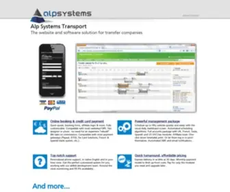 Alpsystems.com(Complete software and website solution for your transfer company) Screenshot