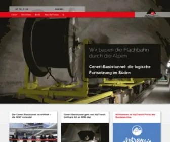 Alptransit.ch(AlpTransit Gotthard AG) Screenshot