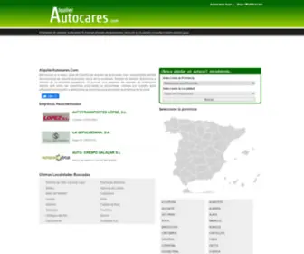 Alquilerautocares.com(Alquiler autocares. Empresas de alquiler autobuses en España) Screenshot