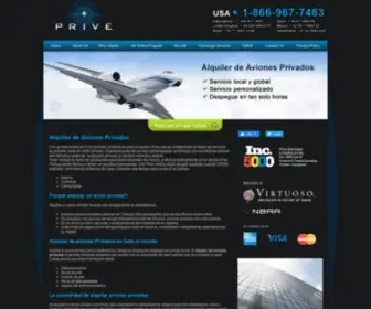 Alquilerdeavionesprivados.com(Alquiler de aviones privados y jets privados) Screenshot