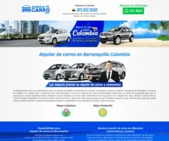 Alquilerdecarrosbarranquilla.com(ALQUILER DE CARROS EN BARRANQUILLA COP $40.000 dia/mes) Screenshot
