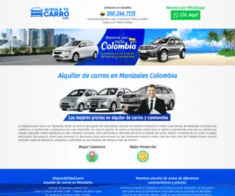 Alquilerdecarrosmanizales.com(ALQUILER DE CARROS EN MANIZALES COP $40.400 dia/mes) Screenshot
