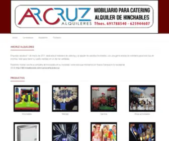 Alquileresarcruz.es(Alquileres ARCRUZ) Screenshot